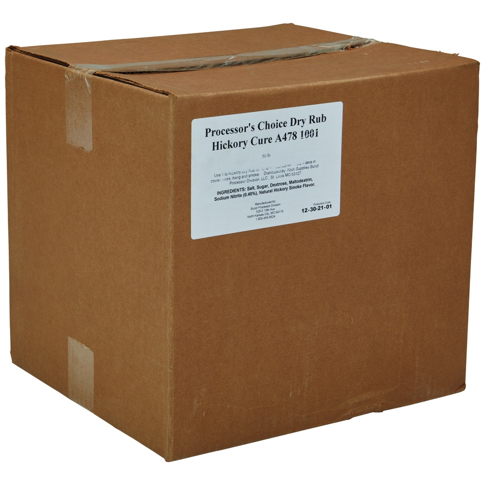 Processor's Choice Hickory Smoke Cure, Dry Rub, 50 Pounds