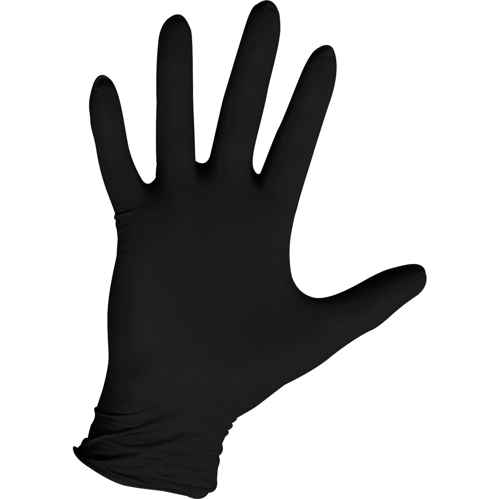 The Safety Zone® ProGuard Nitrile Gloves, 3.5 Mil, Powder-Free, Black