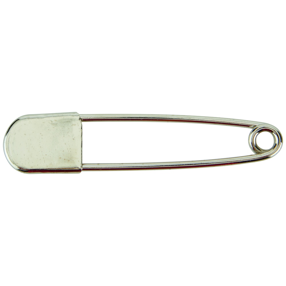 Vermont Wireform Safety Pin, 70/30 Yellow Brass Plated Nickel, 0.144 Inch Thick