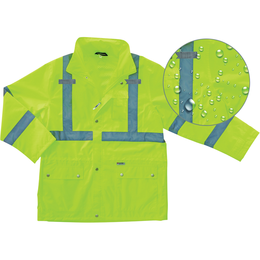 Ergodyne GloWear 8365 Hi-Vis Breathable Rain Jacket