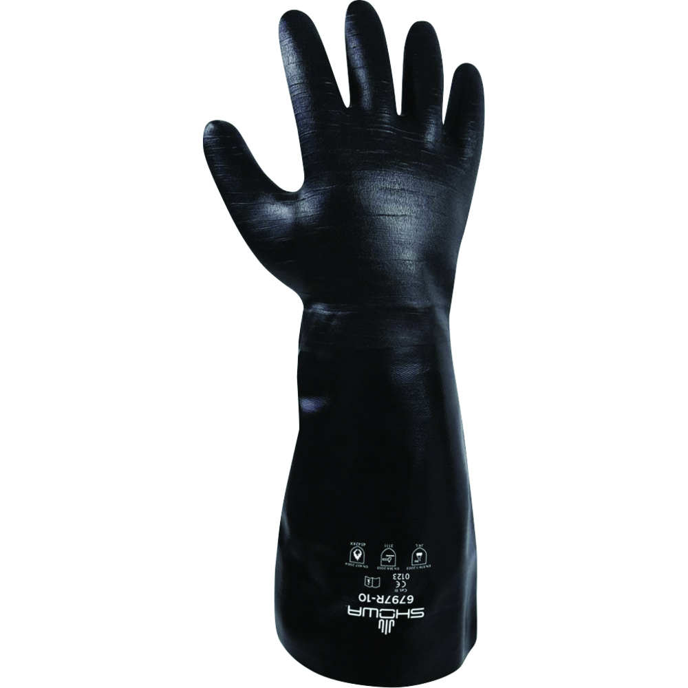 SHOWA Chemical-Resistant Gloves with Neoprene Coating