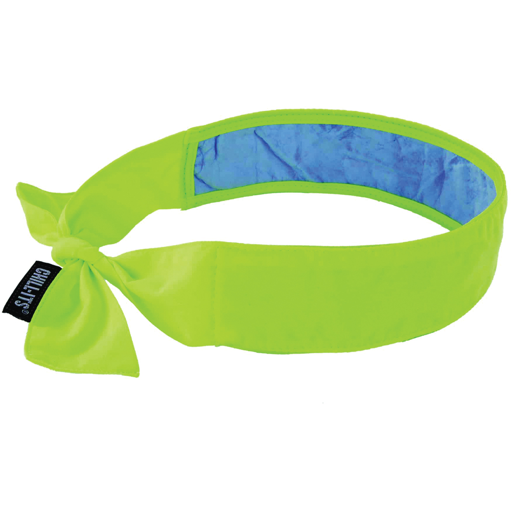 Ergodyne Chill-Its 6700CT Evaporative Cooling Bandana Headband with Tie Closure