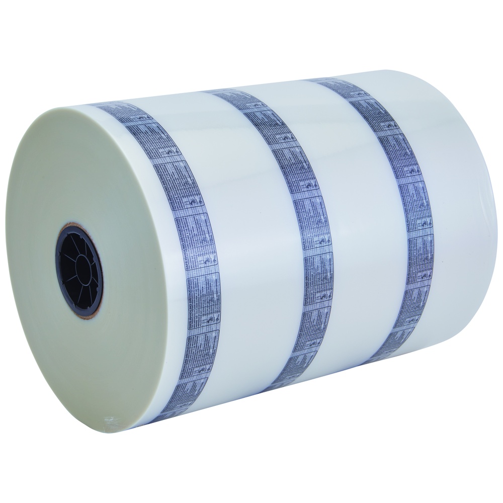Clarity High Barrier Rollstock Film, Printed with Safe Handling Instructions, 3 Mil, 406 mm x 3000 Feet