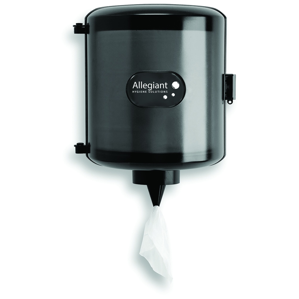 Allegiant Hygiene Solutions Hands-Free Centerpull Towel Dispenser, Waterproof, Black