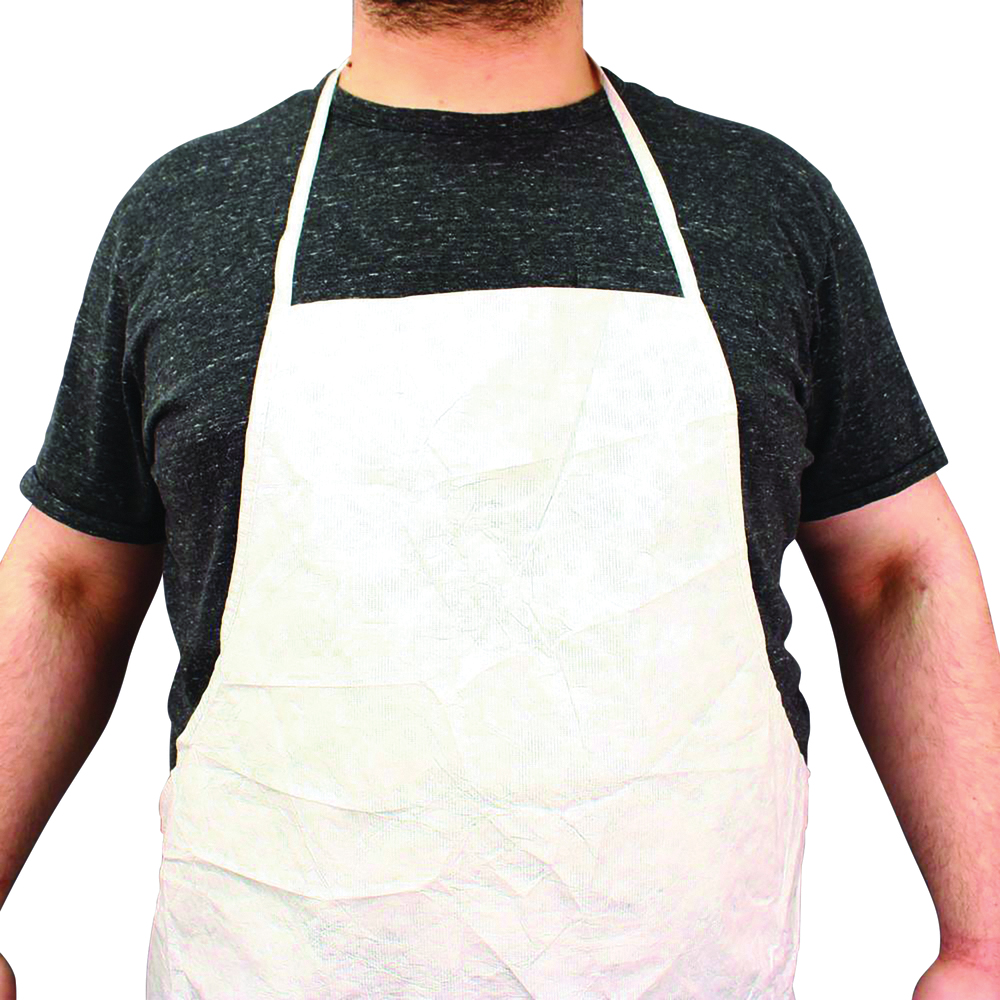 DuPont Tyvek 400 Bib Apron with Neck Loop & Waist Ties, Bound Seams