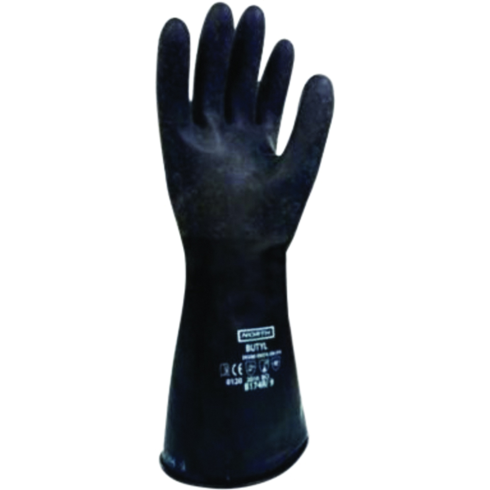 PIP North® Butyl™ B174R Chemical Resistant Gloves, Black