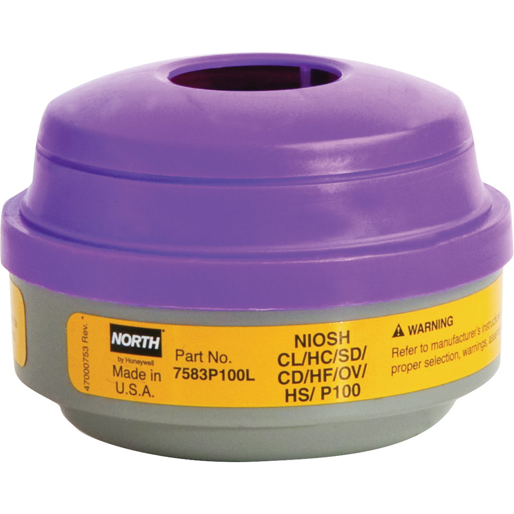 PIP North® Organic Vapor and Acid Gas Filter with P100 Respirator Cartridge