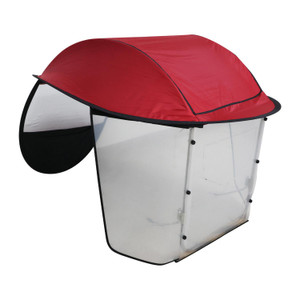 Toldo Cubresol Con Parabrisas Rojo Motoneta