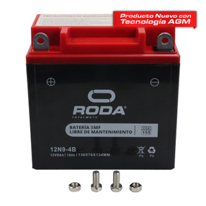 Acumulador Sellado Smf (12N9-3B) Roda 12V 9A