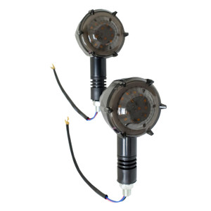 Direccional Del/Tras Choppers Bobber Aro Rojo Led Set 12V