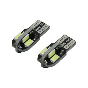 Foco T-10 Pellizco 8 Leds Blanco Set 12V