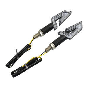 Direccional Del/Tras Mod Zxd-3 Azul Secuencial Led Set 12V