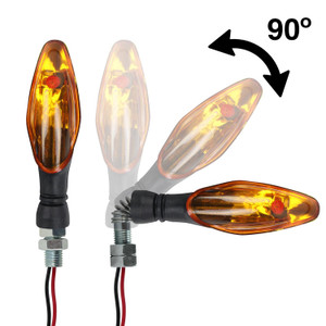 Direccional Universal Set Con Resorte Lujo Ambar