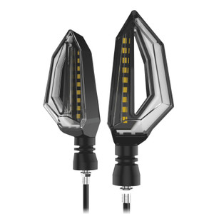 Direccional Bicolor Secuencial C/Cuarto Rojo Led Set 12V