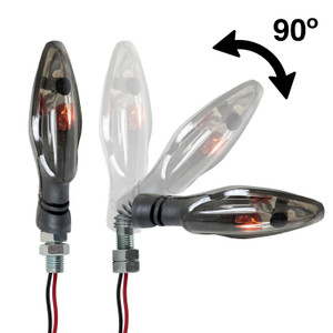 Direccional Universal Set Con Resorte Lujo Humo