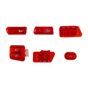 Interruptor Enc/Luces/Dir/Clax/Int Set Motoneta Rojo 12V