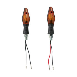 Direccional Universal Set Con Resorte Mini Doble Ambar