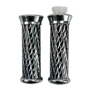 Puño C/Tubo Movil Set Negro/Cromo Italika Ds 125 (17-18)