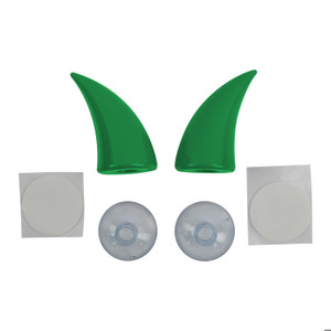 Cuerno Decorativo 60Mm Casco Verde (5 Pares)