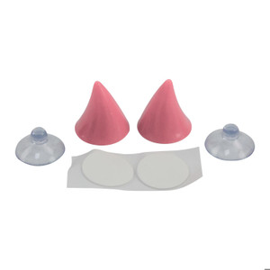 Cuerno Decorativo 30Mm Casco Rosa (5 Pares)