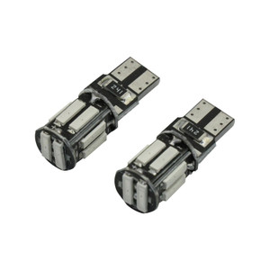 Foco T-10 Pellizco 10 Leds Rojo Set 12V