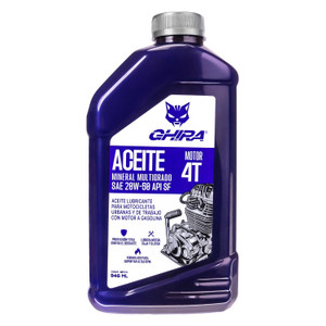 Aceite Sf 20W50 Mineral 0.946L (C/12) Moto 4T Ghira
