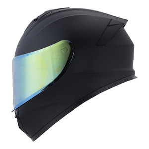 Casco Ghira Gh-Nova Negro Mate Cerrado Mica Dorada