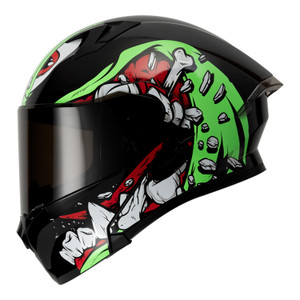 Casco Roda Rush Ng Verde Bone Crusher Mica Humo Aba Svs