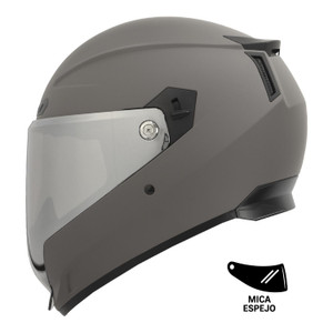 Casco Roda Scorpion Gris Mate Mica Plateada Cerrado Svs