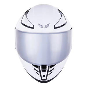 CASCO BKR SPARROW BLANCO MICA PLATEADA CERRADO SVS