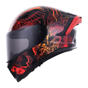 CASCO RODA FORCE EVO ROJO TIANLONG ABATIBLE MICA HUMO SVS