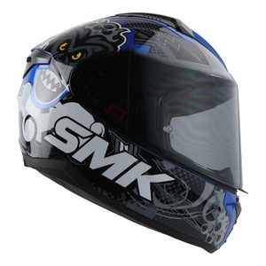 CASCO SMK BIONIC YOUTH AZUL CHIMPZ MICA HUMO CERRADO