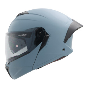 CASCO RODA BOOSTER SP AZUL MATE MICA HUMO ABATIBLE SVS