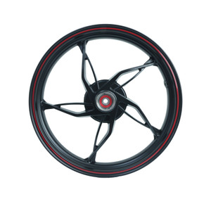 RIN DELANTERO NEGRO FILO ROJO ITALIKA 250 Z NEGRA (25-26)