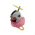 Pato Decorativo Rosa Con Casco Modelo 3