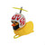 Pato Decorativo Amarillo Con Casco Modelo 6