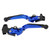 Manijas Freno/Embrague Alum Cnc Azul C/Extension Yh Fz 16