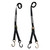Sujeta Motos Set (Tie Downs) Negro 1.42 Mts