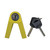 Candado Antirobo/Sin Sensor Amarillo P/Disco Freno Universal