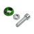 Tornillo Decorativo Circular Placa Verde Set