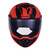 Casco Roda Booster Rojo Mate Sun X Mica Humo Abatible Svs