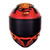 Casco Roda Drift Rojo Carnage Cerrado Mica Humo Svs