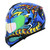 Casco Roda Revenge Pro Led Azul Viper Mica Verde Aba Svs