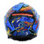 Casco Roda Revenge Pro Led Azul Viper Mica Verde Aba Svs