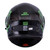 Casco Roda Rush Negro Verde Color Bones MicaHumo Aba Svs