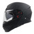 Casco Smk Gullwing Negro Mate Ma200 Abatible Svs