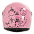 Casco Ghira Gh-Junior Rosa Party Animals Cerr Mica Humo