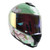 Casco Roda Revenge Pro Verde Sakura Abatible Mica Rosa Svs