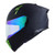 CASCO BKR RAVEN NEGRO MATE MICA VERDE ABATIBLE SVS