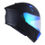 CASCO BKR RAVEN NEGRO MATE MICA AZUL ABATIBLE SVS